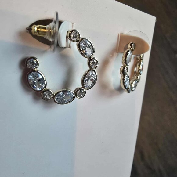 Mignonne Gavigan Carina Hoops CRYSTAL - Picture 1 of 2